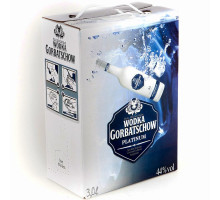Водка Gorbatschow Platinum 44  (Горбачев Платинум) 3 литра