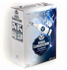 Водка Gorbatschow Platinum 44  (Горбачев Платинум) 3 литра